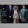 Catherine, Duchess of Cambridge, Prince William, Meghan Markle and Prince Harry in Sandringham, December 25, 2018