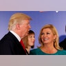 President Donald Trump talks to Croatian President Kolinda Grabar-Kitarovic during the Three Seas Initiative Summit in Warsaw