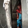 Girl in Flooded House