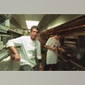 Anthony Bourdain in the kitchen at the Les Halles restaurant in Washington, DC, June 13, 2000