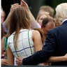 House Majority Leader Kevin McCarthy of Calif., talks with President Donald Trump with first lady Melania Trump during the Congressional Picnic 