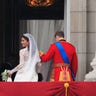 Britain Royal Wedding Leaving Balcony of Buckingham Palace
