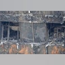 Part of the scorched facade of the Grenfell Tower in London, Thursday