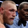 Conor McGregor after losing to Floyd Mayweather Jr. in a super welterweight boxing match Saturday in Las Vegas