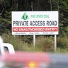 NZ Mine Roadblock
