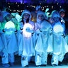 Children perform during the closing ceremony for the Pyeongchang 2018 Winter Olympics