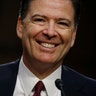 Former FBI Director James Comey during a Senate Intelligence Committee hearing in Washington