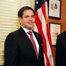 Supreme Court nominee Judge Brett Kavanaugh with Senator Marco Rubio during a meeting at the US Capitol, August 1, 2018
