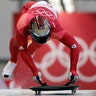 Gold medlaist Sungbin Yun of South Korea starts his first run during the men's skeleton competition at the 2018 Winter Olympics
