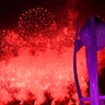 The Olympic cauldron after it was extinguished during the closing ceremony at the Pyeongchang 2018 Winter Olympics