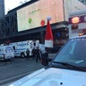 Police at the Port Authority Bus Terminal after an explosion in New York City, Monday