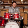 cory_on_glee_drums