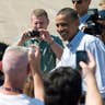 Obama Greets Spectators