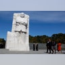 President Barack Obama at the dedication ceremony of the Martin Luther King, Jr. Memorial in Washington, October 16, 2011