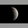 Crescent Jupiter with the Great Red Spot