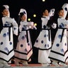 Dancers during the opening ceremony at the 2018 Winter Olympics in Pyeongchang