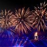 Fireworks go off after the Olympic flame was lit during the opening ceremony for the 2018 Winter Olympics in Pyeongchang