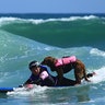 Patrick and Ricochet at Huntington Beach