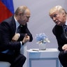 President Donald Trump meets with Russian President Vladimir Putin at the G-20 Summit, Friday, July 7, 2017, in Hamburg, Germany