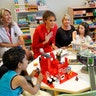 First Lady Melania Trump visits the Necker Hospital for children in Paris, France, July 13