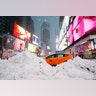 Blizzard warnings for New York City were canceled early Tuesday morning but remained in effect for areas north and west of the city.