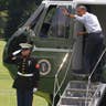 Obama Boarding Marine One