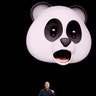 Apple Senior Vice President of Worldwide Marketing, Phil Schiller, shows Animoji during a launch event in Cupertino, Tuesday