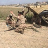 An Iraqi soldier is shot by an ISIS sniper, May 4, 2017 