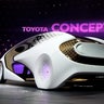 The new Toyota Concept-i concept car, designed to learn about its driver is unveiled during the Toyota press conference at CES in Las Vegas, Nevada.