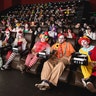 Fans take their seats for the clown-only screening of "It" in Austin, Texas. 