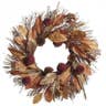 1. Faux Magnolia Leaf & Pomegranate Fall Wreath