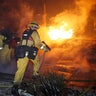 Firefighters Battle Massive Gas Blast