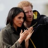 Britain's Prince Harry and Meghan Markle watch athletes at the team trials for the Invictus Games Sydney 2018 in Bath, Britain, April 6, 2018