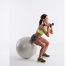 front squat to touch the ball