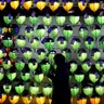 A woman prays in front of lanterns to celebrate the New Year at Jogyesa Buddhist temple in Seoul, South Korea