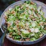 Shredded Brussels Sprouts Salad With Walnuts