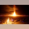 The Man is engulfed in flames at the annual Burning Man arts and music festival in the Black Rock Desert of Nevada, September 2