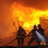 Firefighters Battle the Blaze