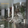A photo taken from a video shows the snow inside the Hotel Rigopiano in Farindola, central Italy, after it was hit by an avalanche.