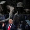 U.S. President Donald Trump during his public speech in front of the Warsaw Uprising Monument at Krasinski Square, in Warsaw