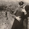 Bonnie and Clyde kissing