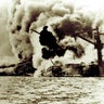 USS Arizona sinks in Pearl Harbor