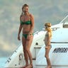 Kate Moss on a yacht in St. Tropez