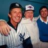 Steinbrenner with Martin and Piniella