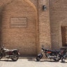 Motorcycles outside Jameh Mosque in Yazd