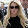 Lindsay Arrives to Court