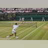 Switzerland’s Roger Federer in action during the Wimbledon final against Croatia’s Marin Cilic in London, July 16, 2017