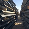 Stacks of steel bollard fencing are a part of the new bollard style wall, one of three going up this year along the U.S.-Mexican border