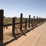 Installation of a 20-mile new bollard style wall replaces a vehicle barrier in Santa Teresa, New Mexico