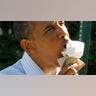 Enjoying his Vanilla Cone 2